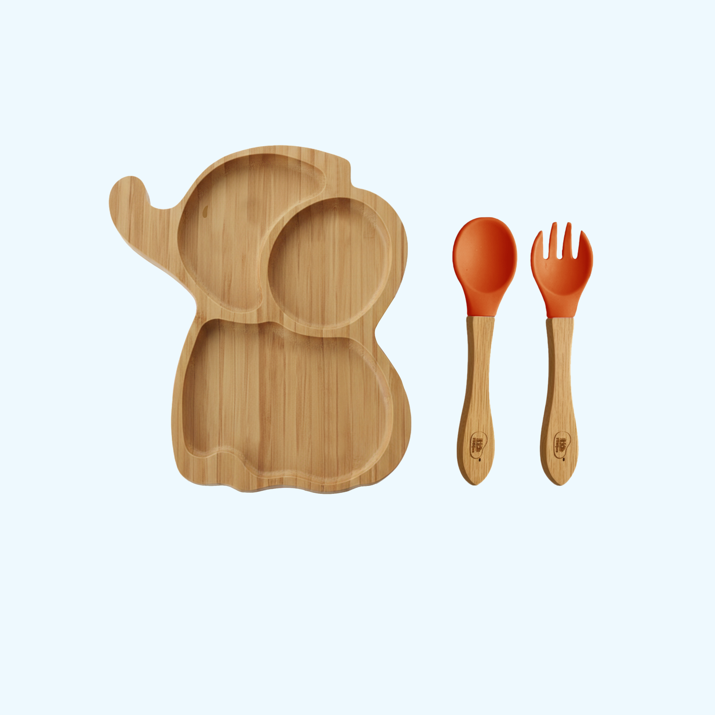 Elephant Eco Friendly Baby Bamboo Feeding Set