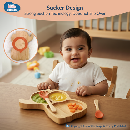 Elephant Eco Friendly Baby Bamboo Feeding Set