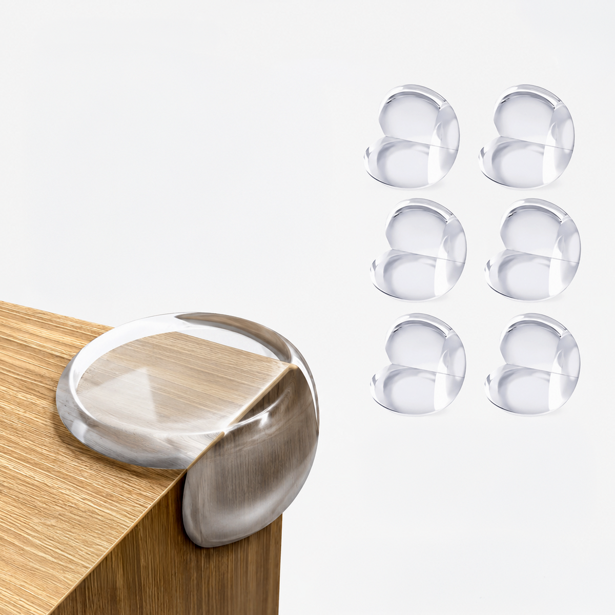 Transparent Silicone Round Corner Edge Guards for Baby Safety
