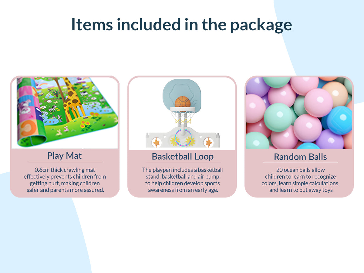 Bear Indoor and Outdoor Activity Play Yard