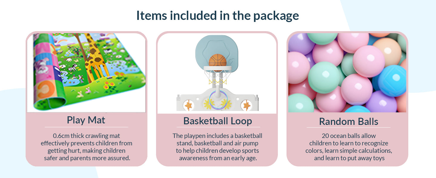 Bear Indoor and Outdoor Activity Play Yard