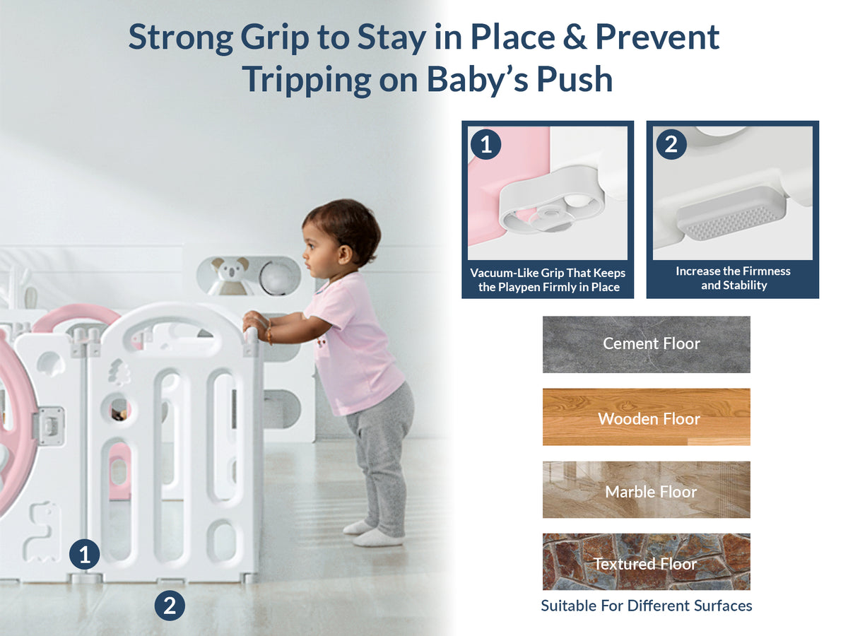 Bear Indoor and Outdoor Activity Play Yard