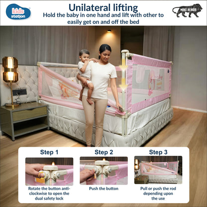 1-Side Foldable New Model Baby Bed Rail Guard