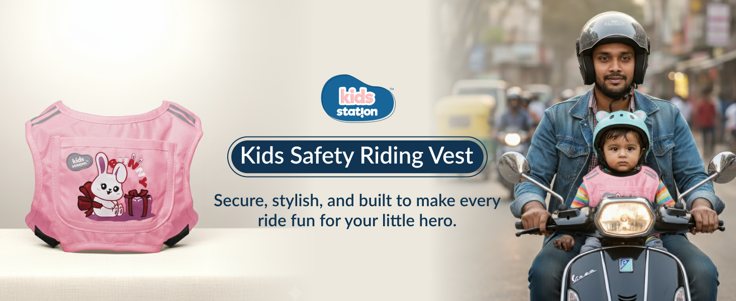Two-Wheeler Safety Belt for Kids Protection