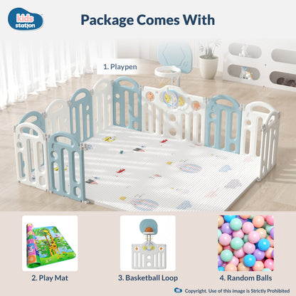 Bear Indoor and Outdoor Activity Play Yard