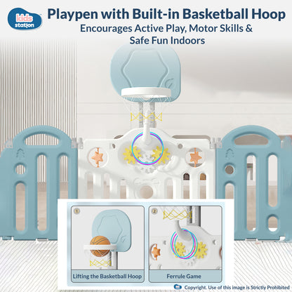 Bear Indoor and Outdoor Activity Play Yard