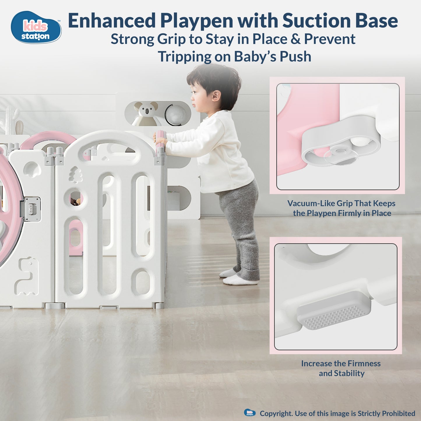 Bear Indoor and Outdoor Activity Play Yard