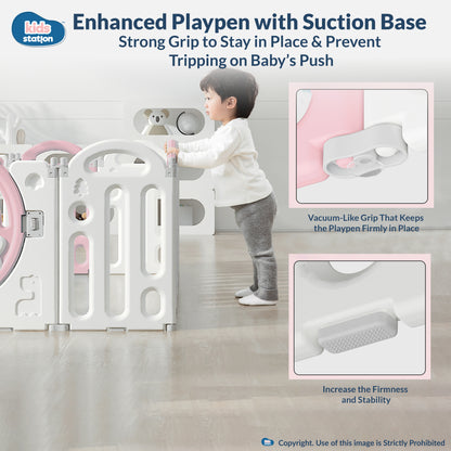 Bear Indoor and Outdoor Activity Play Yard