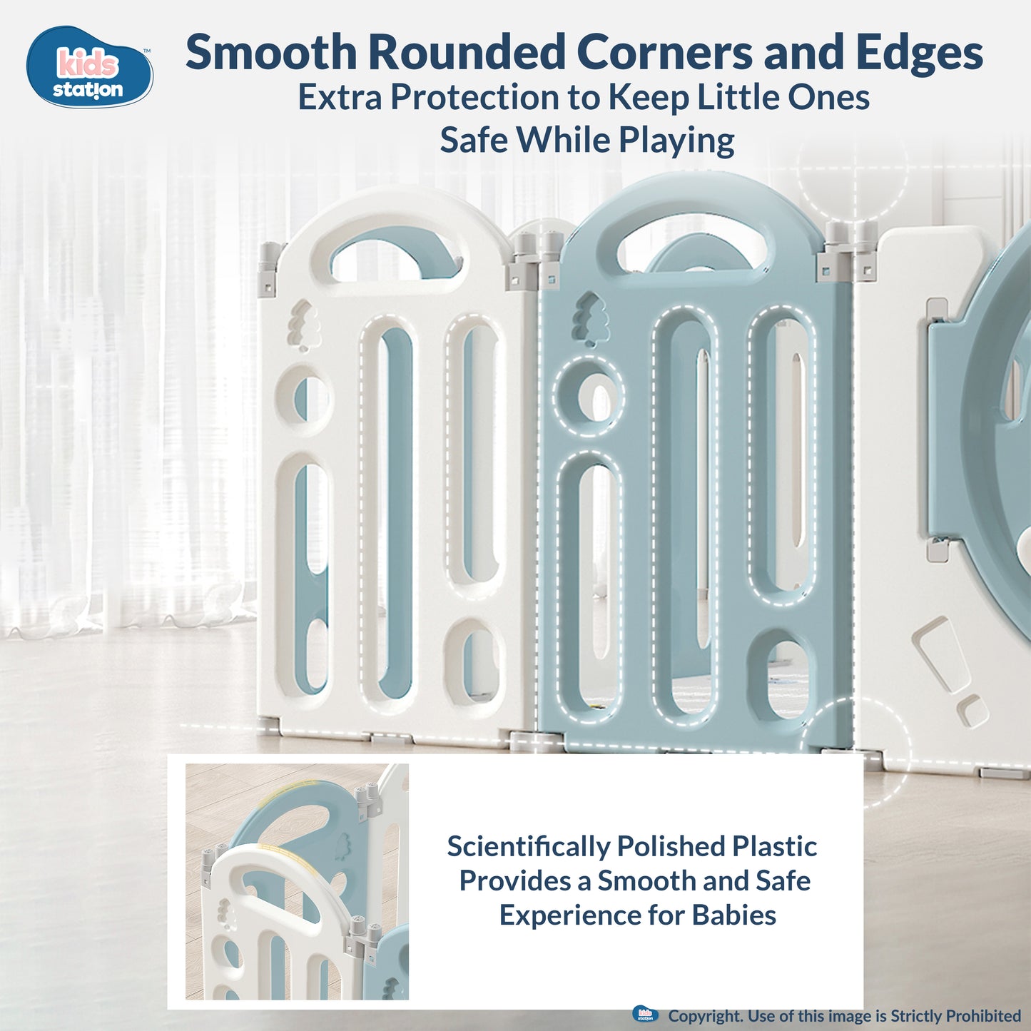 Bear Indoor and Outdoor Activity Play Yard