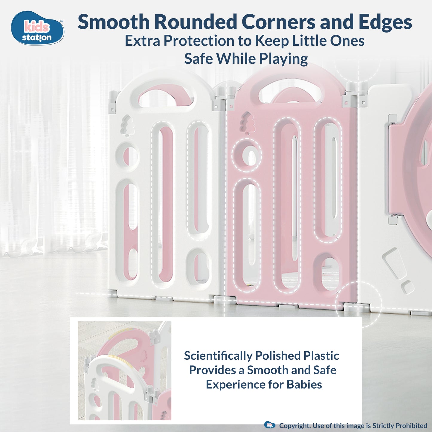 Bear Indoor and Outdoor Activity Play Yard