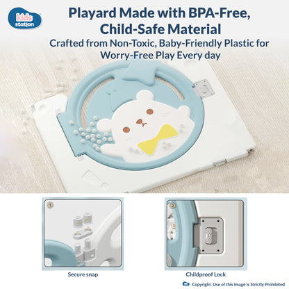Bear Indoor and Outdoor Activity Play Yard