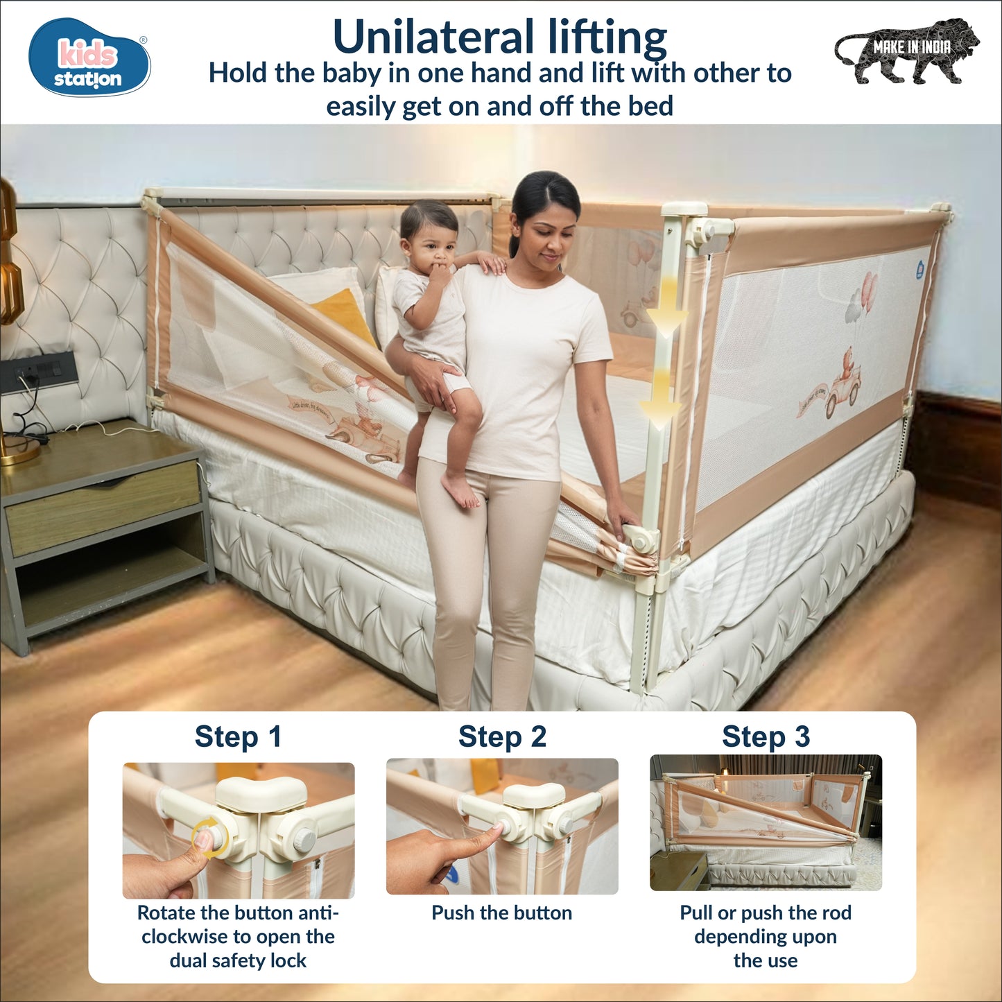 2-Side PREMIUM Bed Rail for New Model