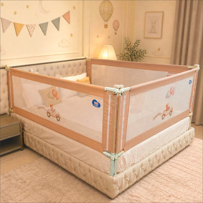 3-Side PREMIUM Baby Bed Rail Guard for New Model