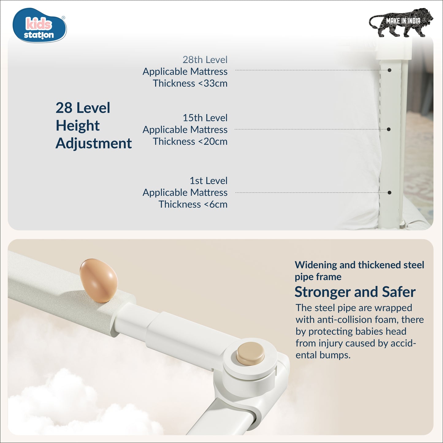 3-Side PREMIUM Bed Rail for New Model