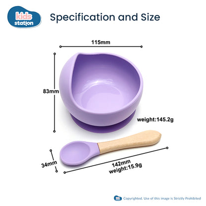 Natural Cute Colourful Mealtime Set for Babies