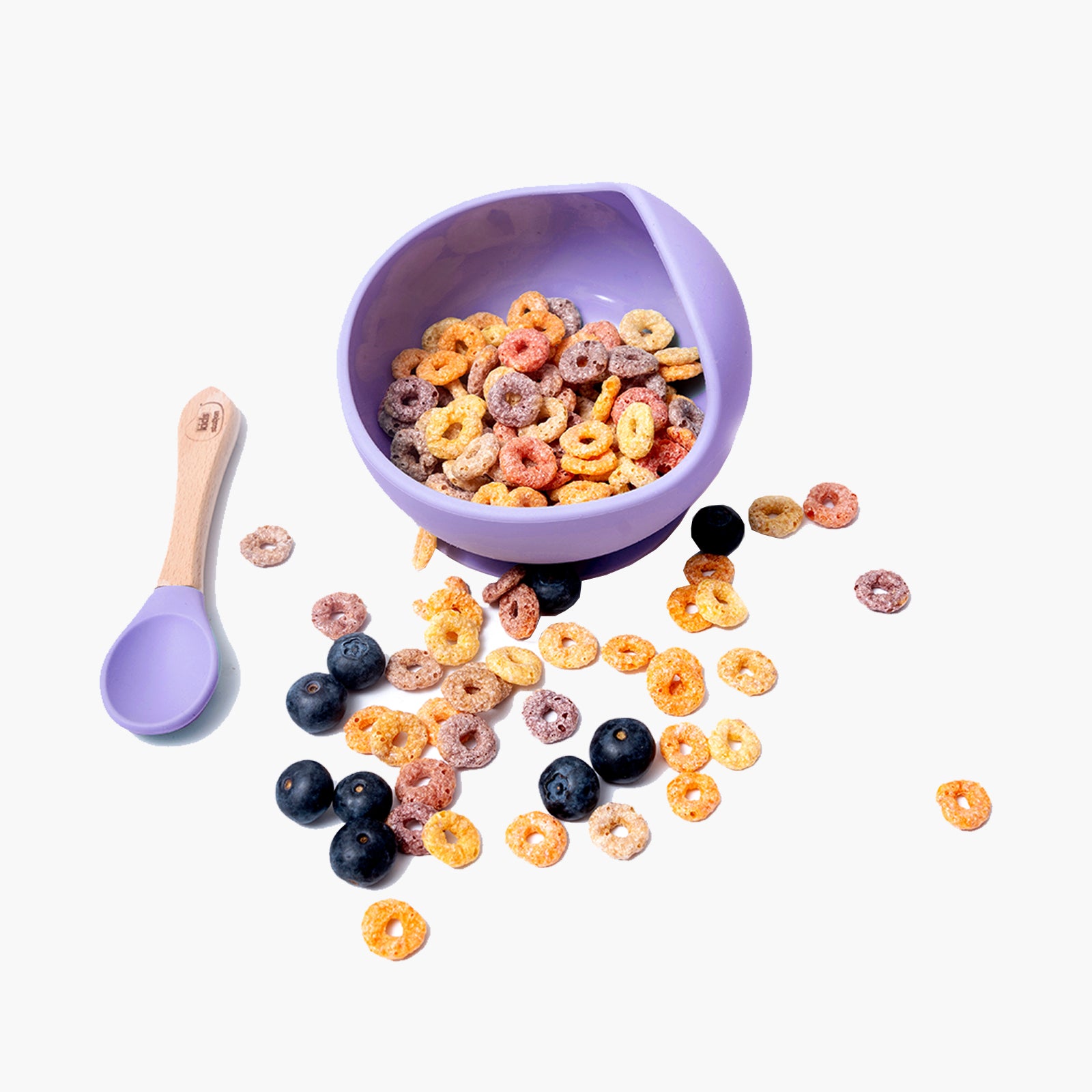 Baby Feeding Bowl & Spoon – Mess-Free Mealtime Essentials Purple