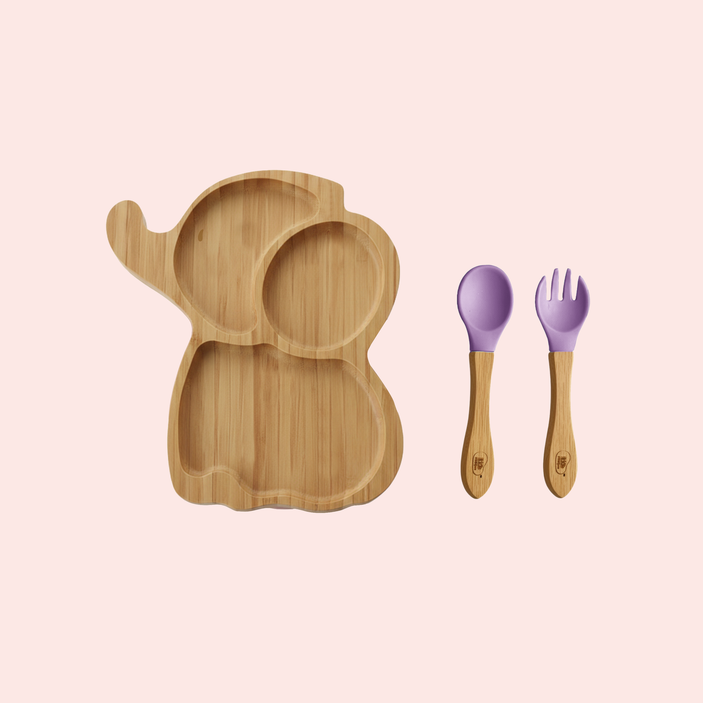 Elephant Eco Friendly Baby Bamboo Feeding Set