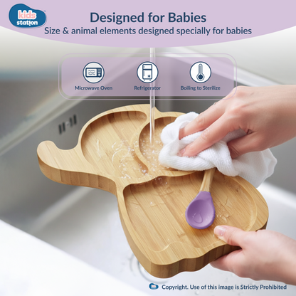 Elephant Eco Friendly Baby Bamboo Feeding Set