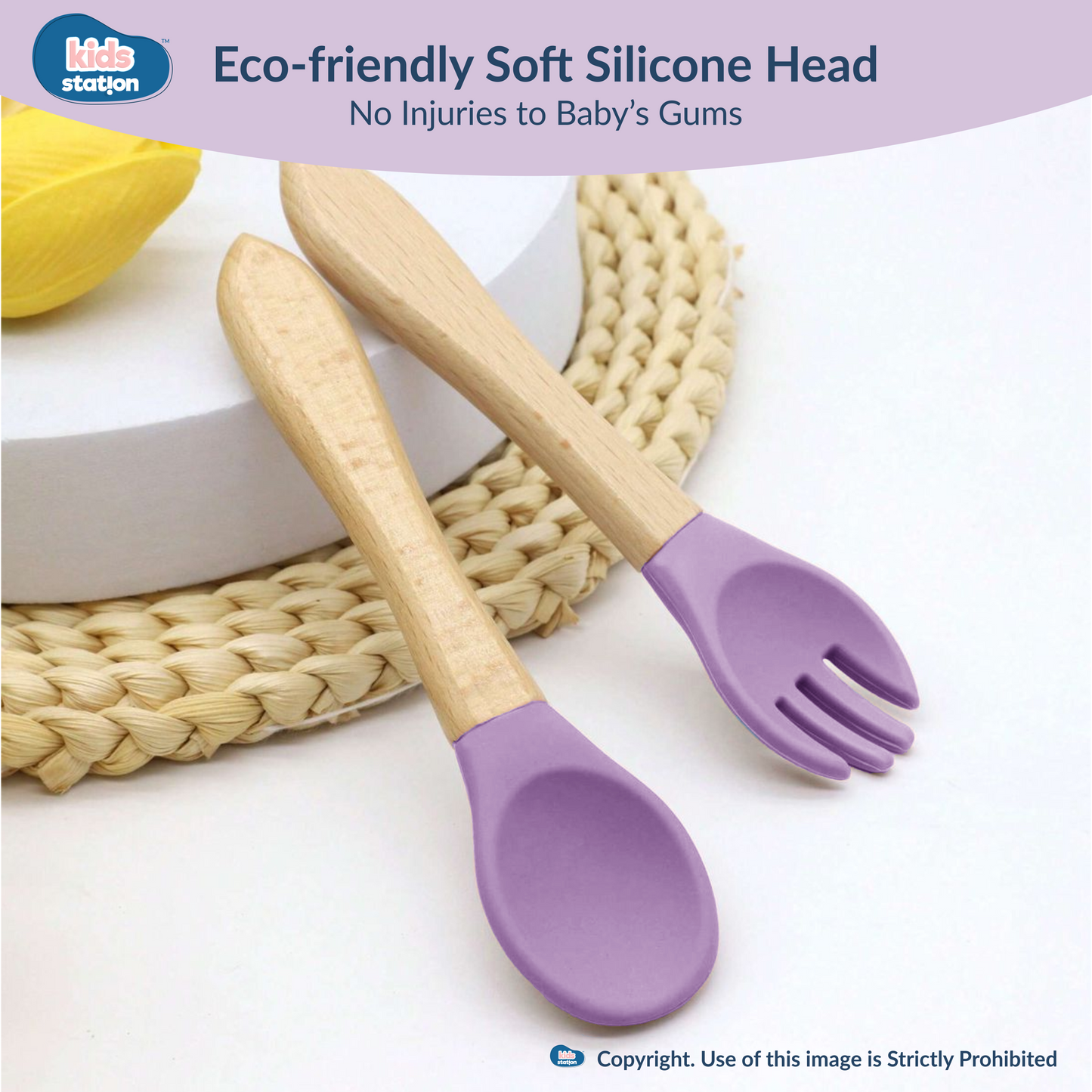 Elephant Eco Friendly Baby Bamboo Feeding Set