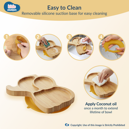Elephant Eco Friendly Baby Bamboo Feeding Set
