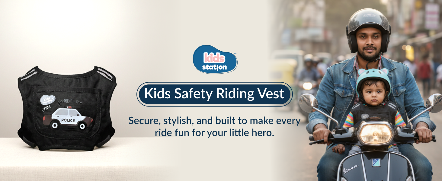Two-Wheeler Safety Belt for Kids Protection