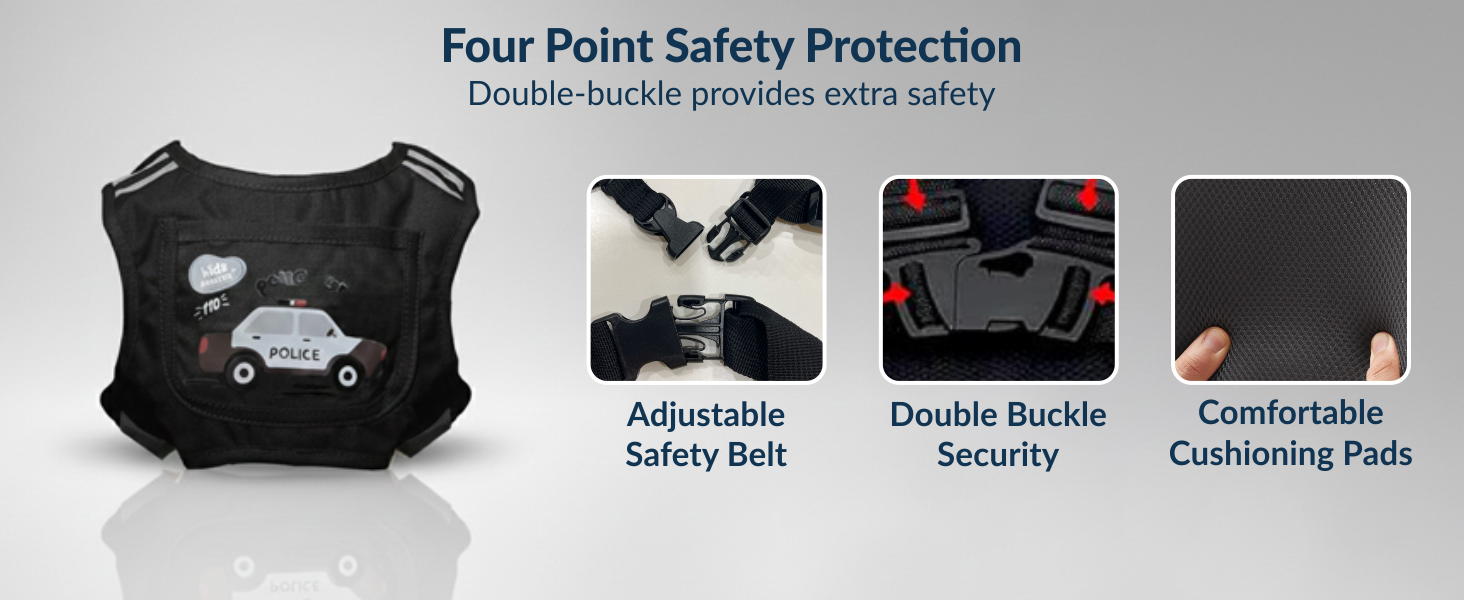 Two-Wheeler Safety Belt for Kids Protection