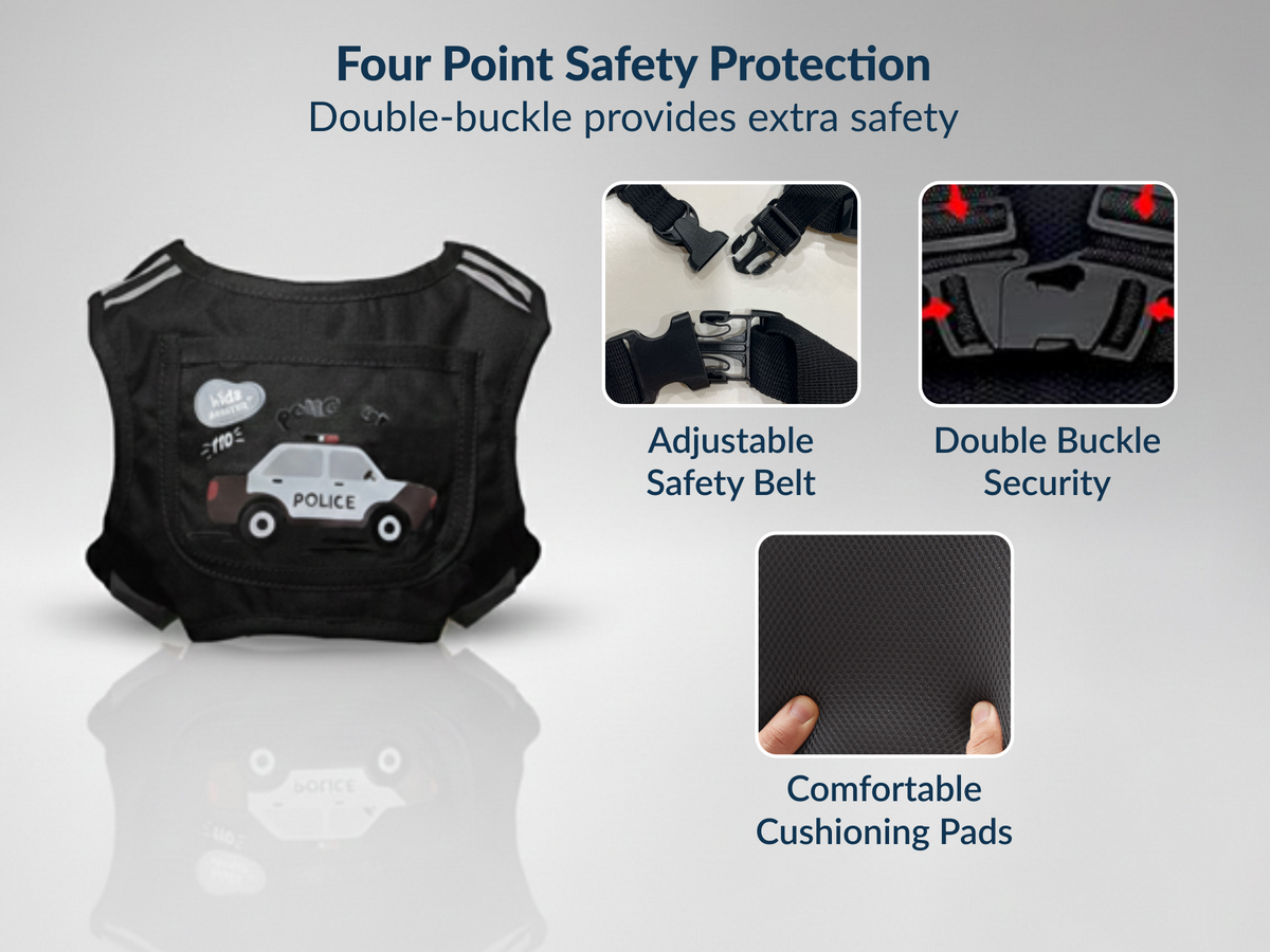 Two-Wheeler Safety Belt for Kids Protection