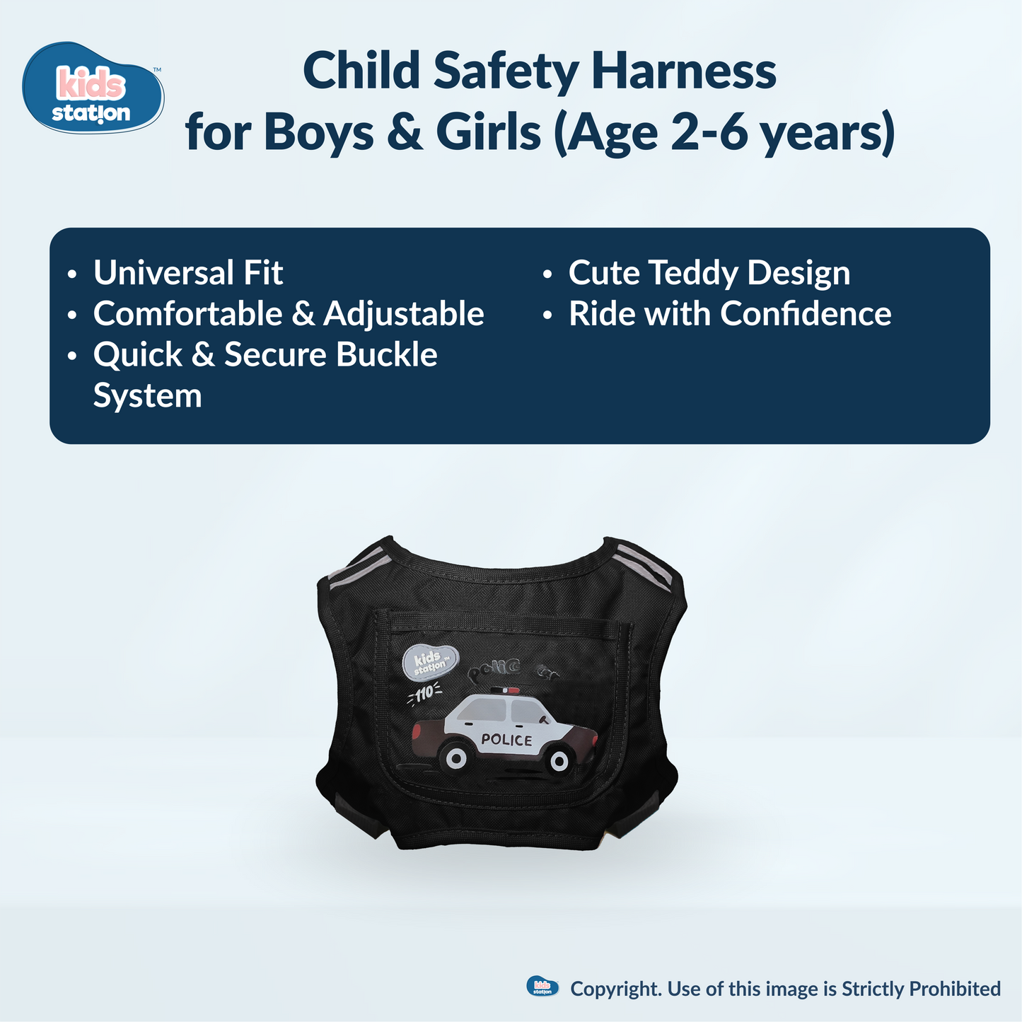 Two-Wheeler Safety Belt for Kids