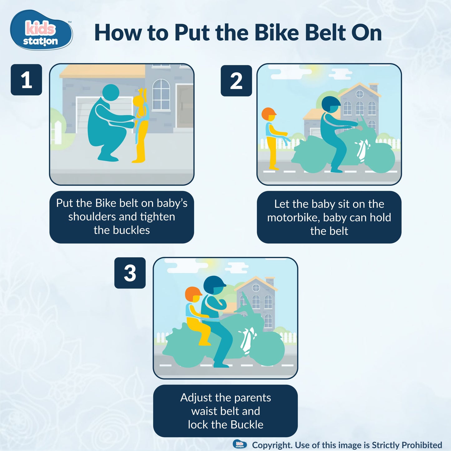 Two-Wheeler Safety Belt for Kids