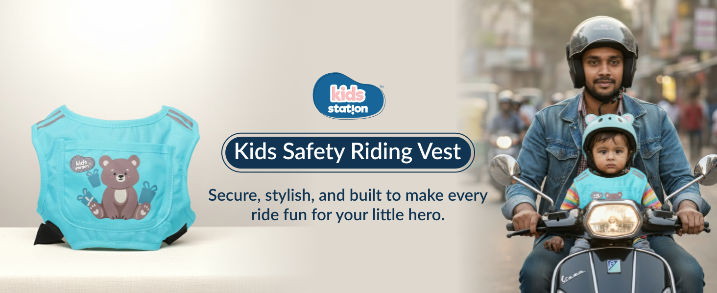 Two-Wheeler Safety Belt for Kids Protection