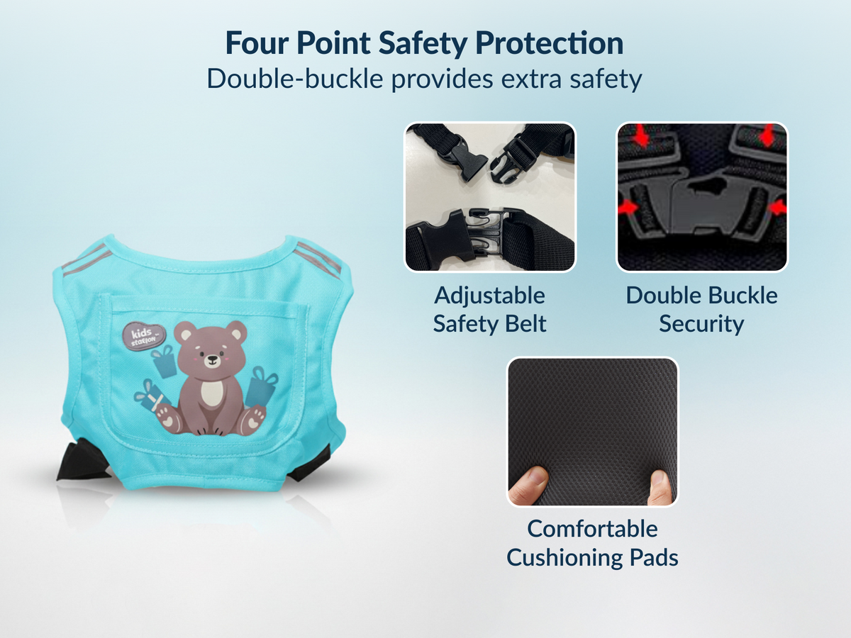Two-Wheeler Safety Belt for Kids Protection