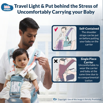 Ergo Baby 4-in-1 Cotton Based Baby Carrier Basket