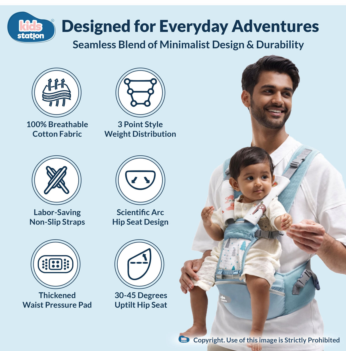 Ergo Baby 4-in-1 Cotton Based Baby Carrier Basket