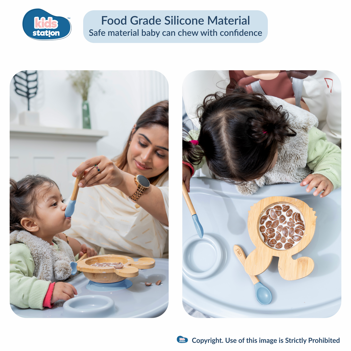 EcoBunny Bamboo Baby Tableware Set for Babies