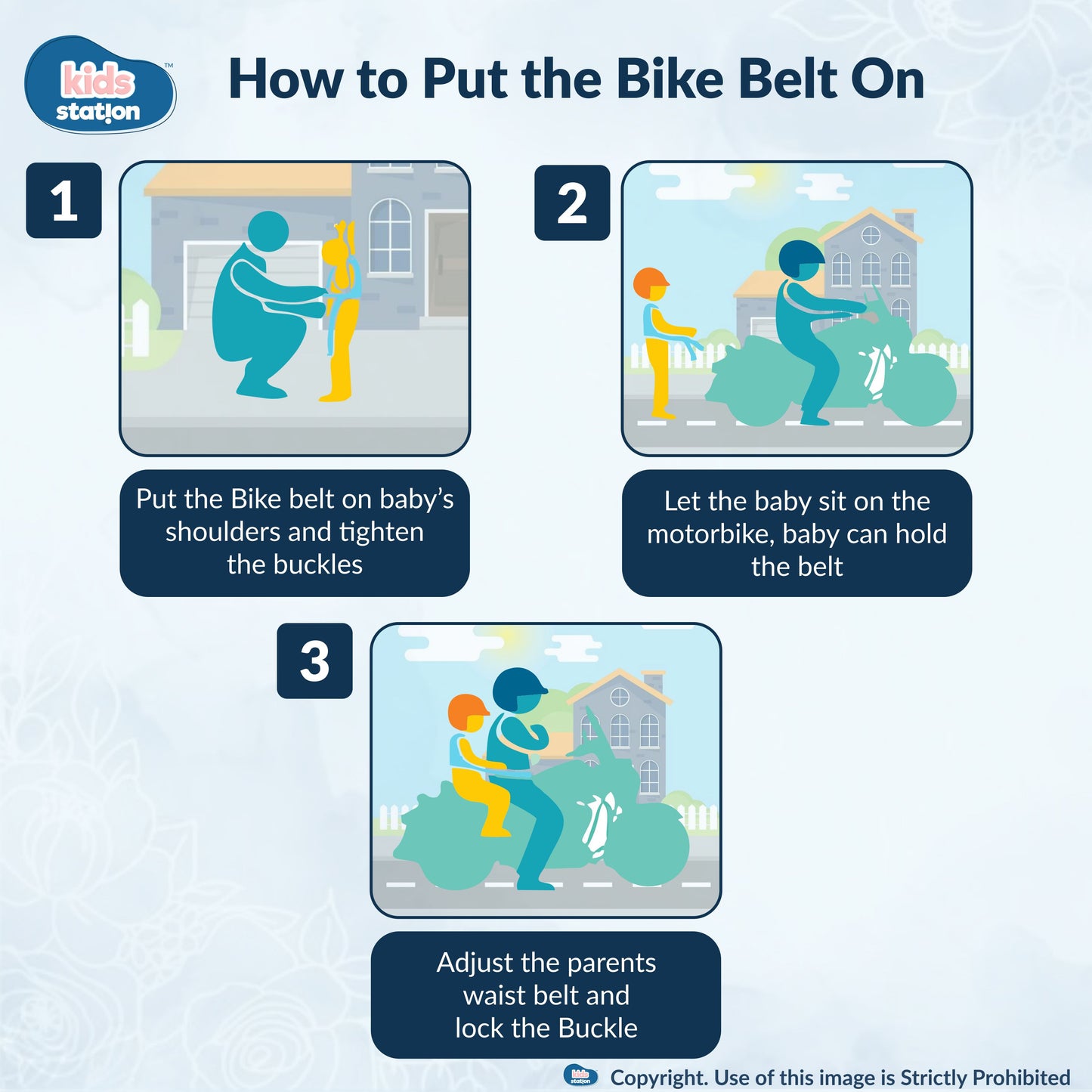 Two-Wheeler Safety Belt for Kids