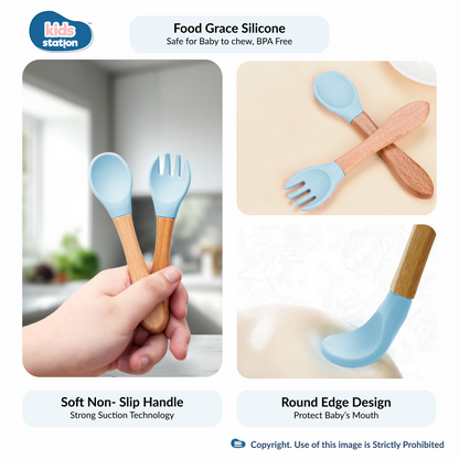 8-in-1 Whale Silicone Feeding Set for Babies