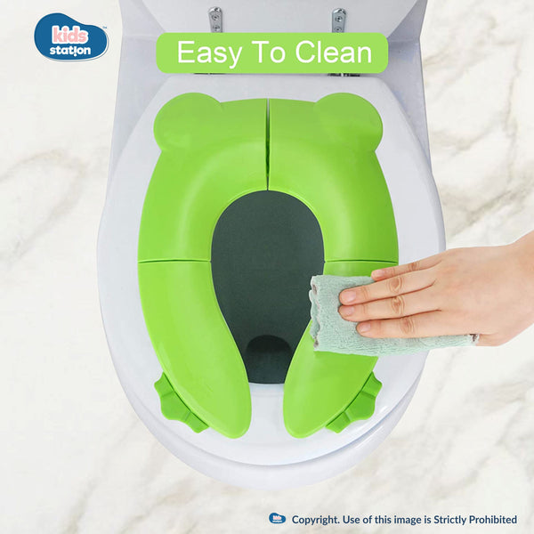Kids Station Foldable Frog-Shaped Potty Seat – Cute, Comfortable & Safe for Toddlers