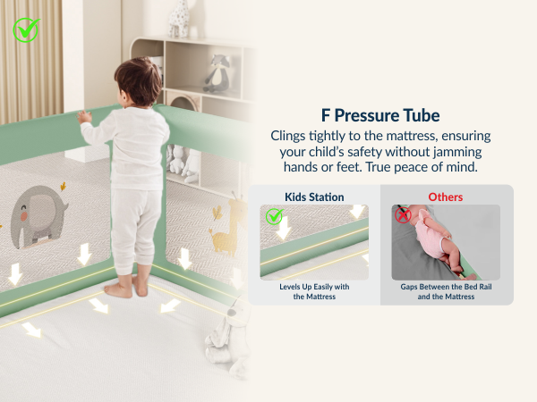 3-Side Foldable New Model Baby Bed Rail Guard