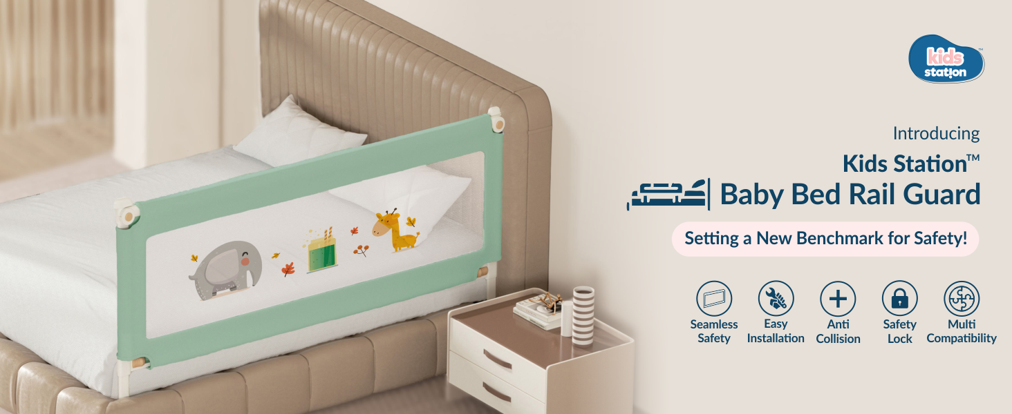 1-Side Foldable New Model Baby Bed Rail Guard