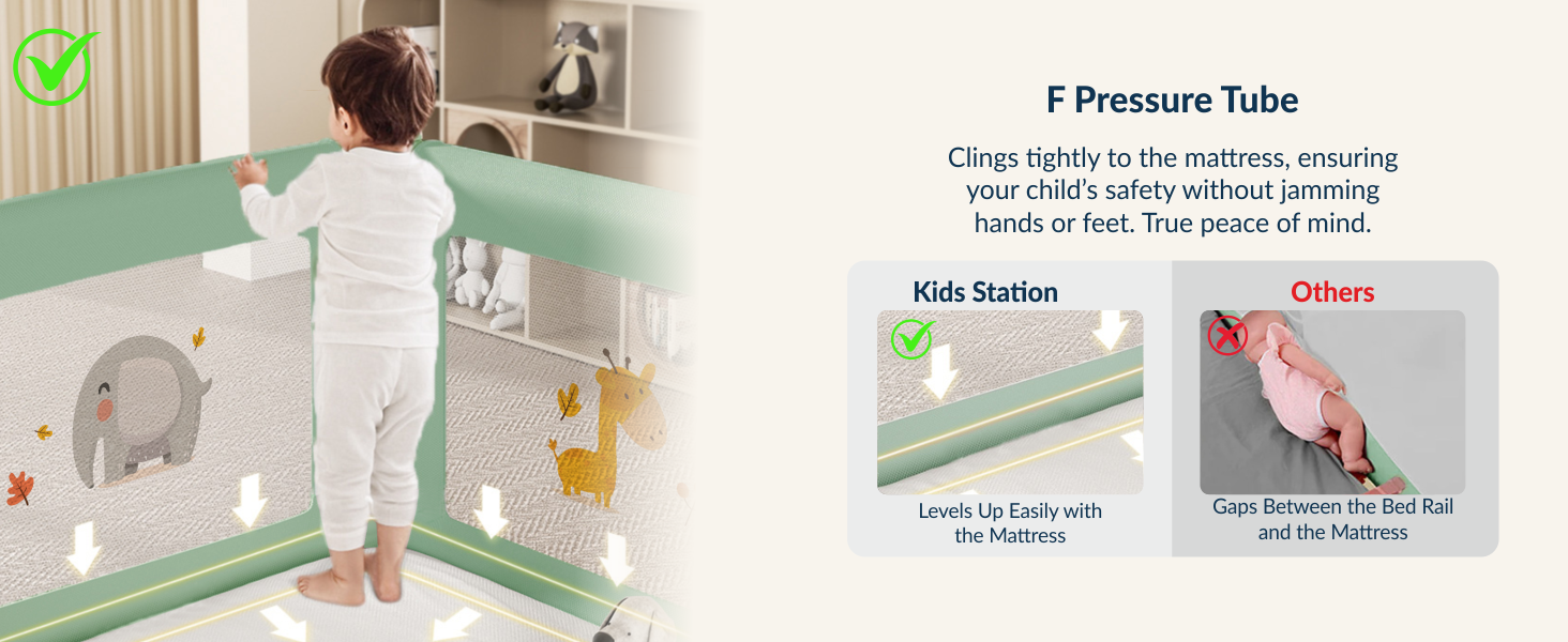 3-Side Foldable New Model Baby Bed Rail Guard