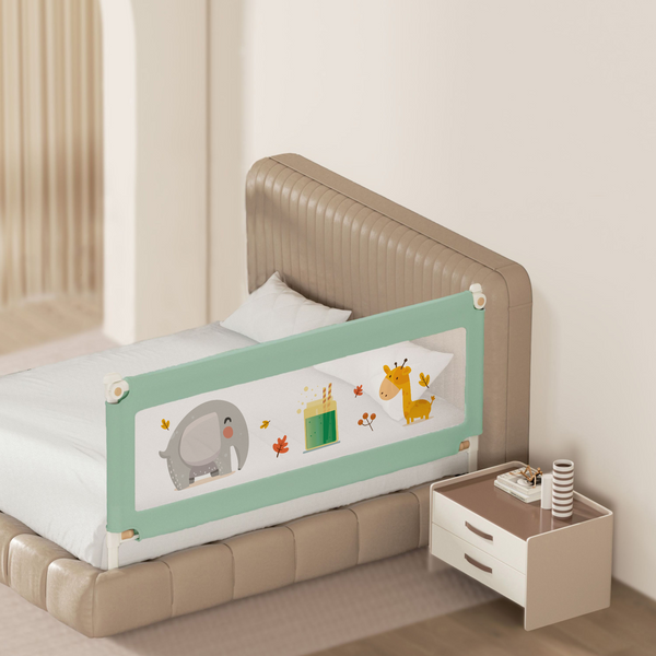Kids Station 1-Side Foldable Baby Bed Rail Guard | Portable, Patented – Made in India