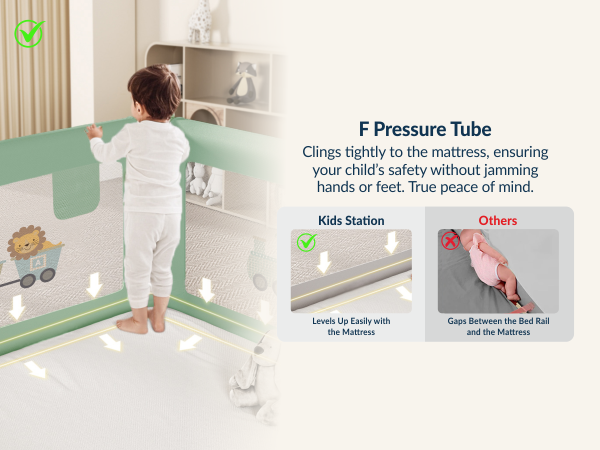 3-Side Foldable New Model Baby Bed Rail Guard