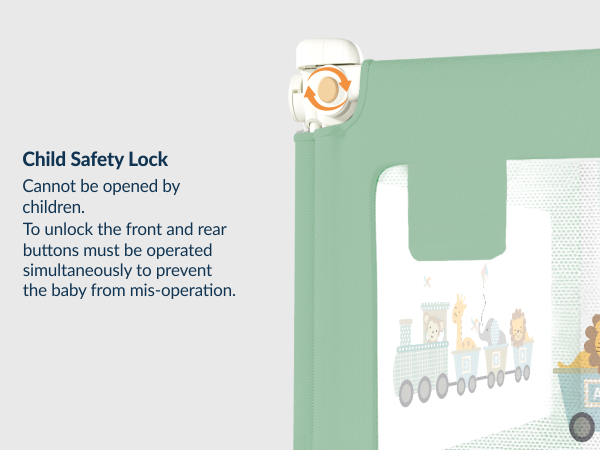 3-Side Foldable New Model Baby Bed Rail Guard