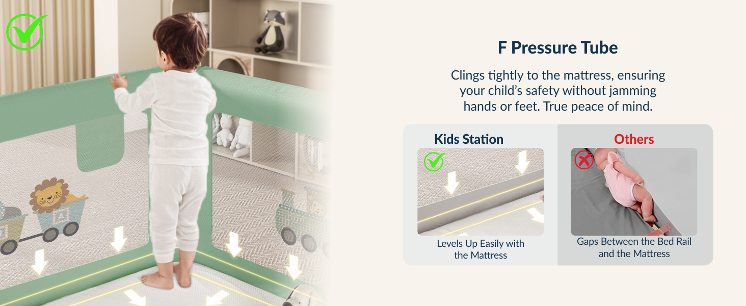 3-Side Foldable New Model Baby Bed Rail Guard