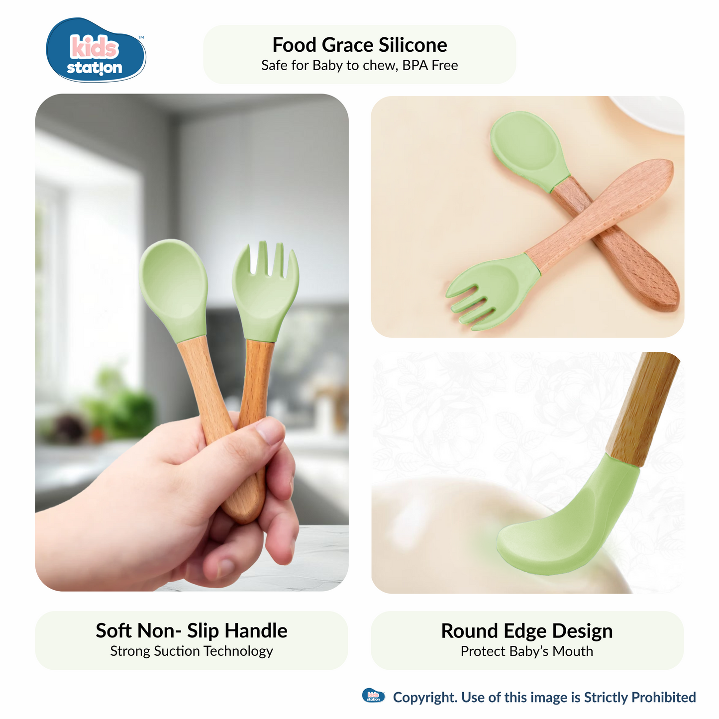 8-in-1 Whale Silicone Feeding Set for Babies