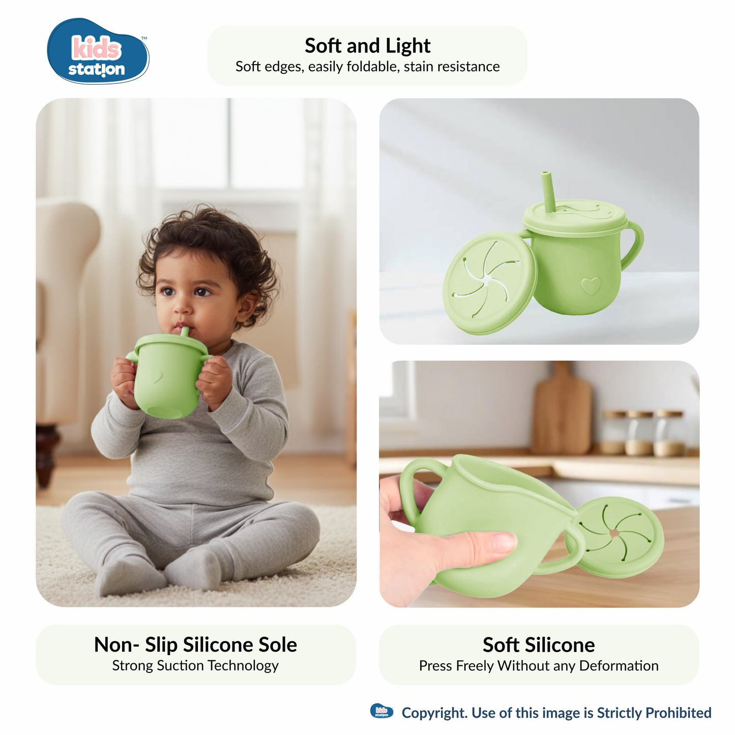 8-in-1 Whale Silicone Feeding Set for Babies