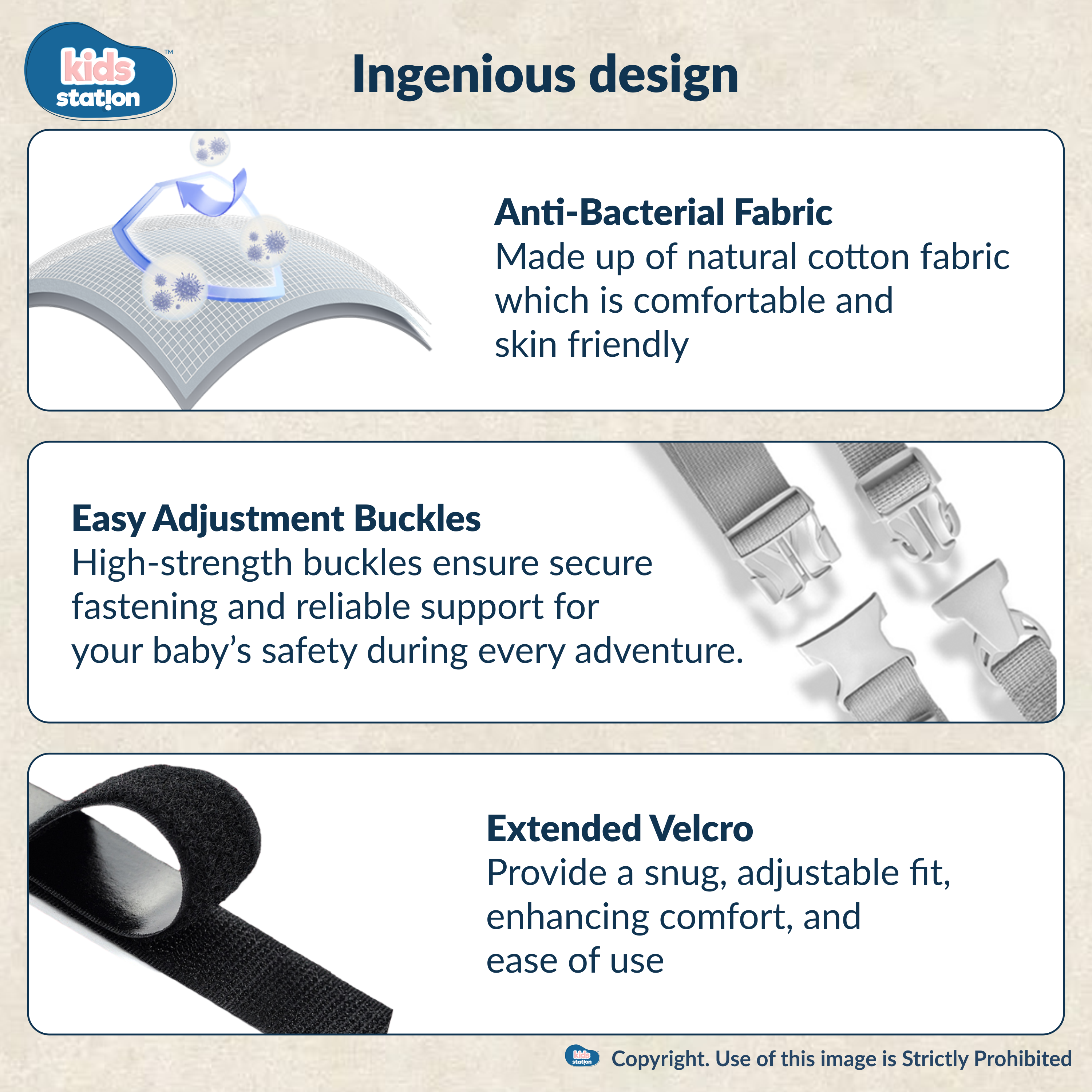 Kids Station Cuddle Time Baby Carrier – 6-in-1 Cotton Carrier for New-born to Toddler, Patented & Adjustable