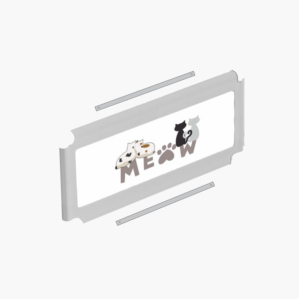 Kids Station Bed Rail Guard Parts Kit – 2 Middle Rods & 1 Fabric (New Model)
