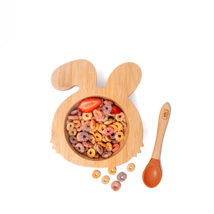 EcoBunny Bamboo Baby Tableware Set for Babies