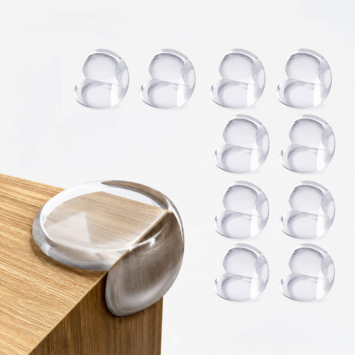 Transparent Silicone Round Corner Edge Guards for Baby Safety